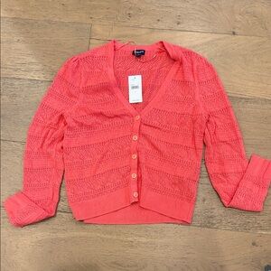 Splendid Coral Knit Cardigan
